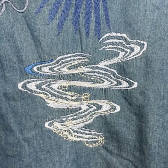 Johnny Was heavily embroidered Carmen Frayed Westward Shirt NWT - Picture 6 of 11